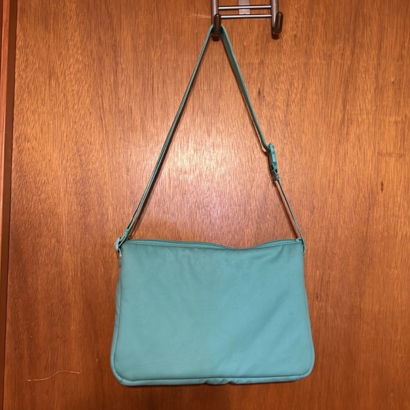 Vera Bradley Utility Small Crossbody Bag Turquoise Sky - Picture 10 of 12